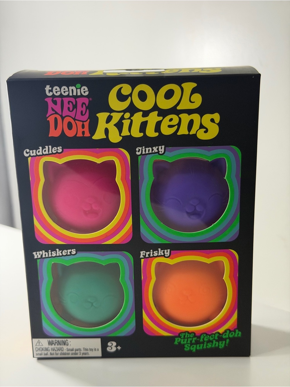 Cool Kittens Squishy Set - Pink, Purple, Teal, Orange